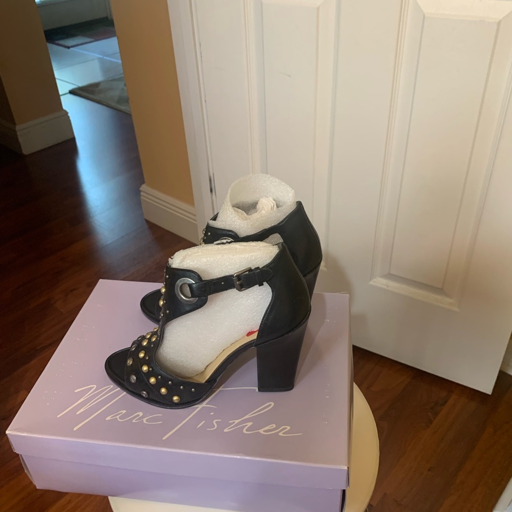 Beautiful Marc Fisher leather studded  sandals